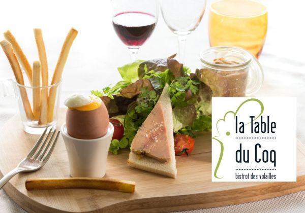 Carte cadeau pour 2 repas à La Table du Coq