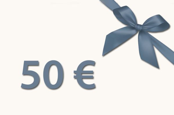 Bon cadeau d'une valeur de 50 €