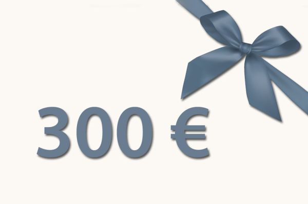 Bon cadeau d'une valeur de 300 €
